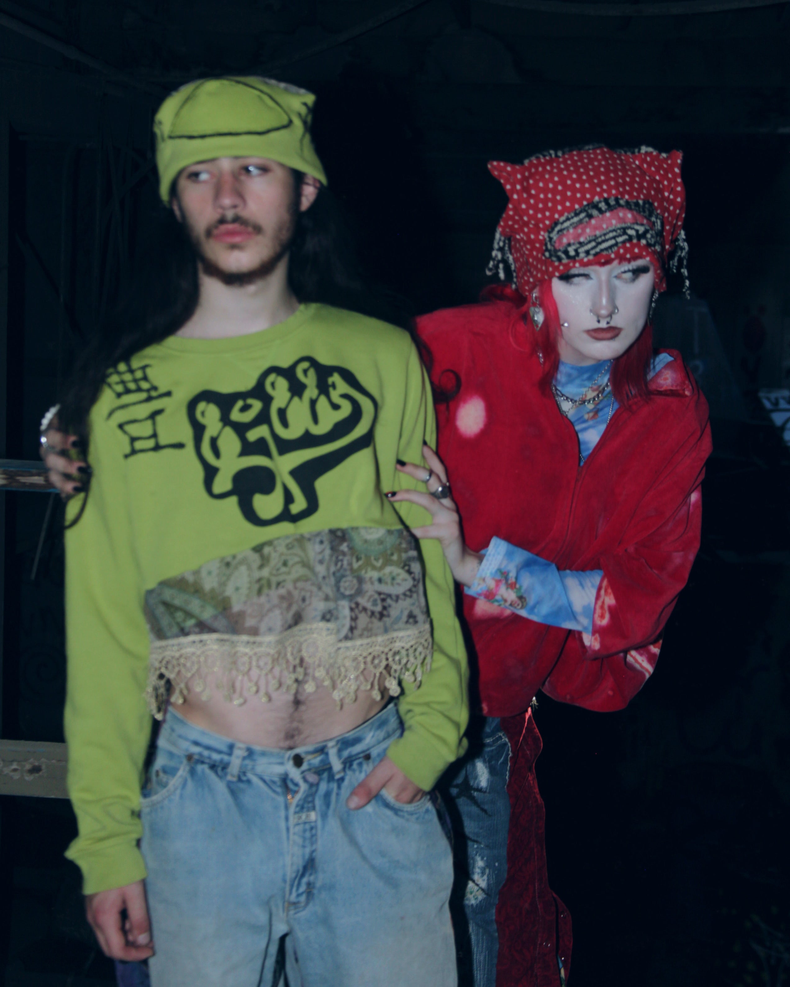 Green ninja crewneck