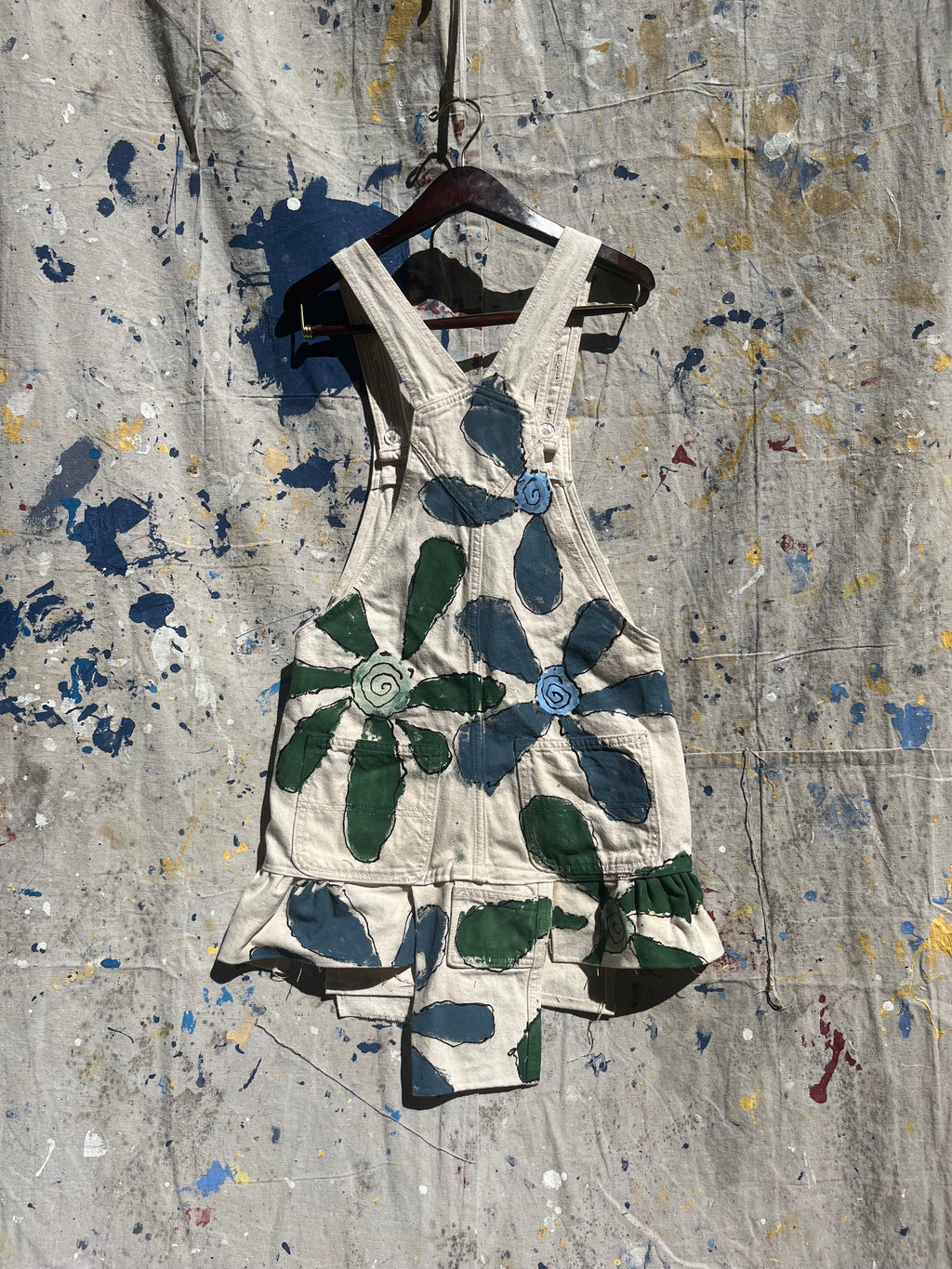 Flower over skirt
