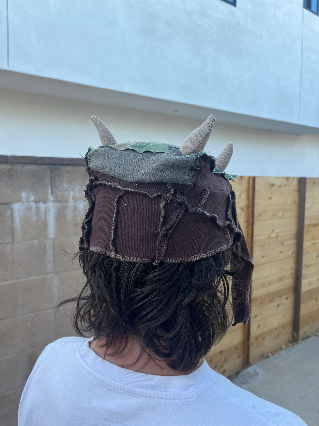 Horned flap cap