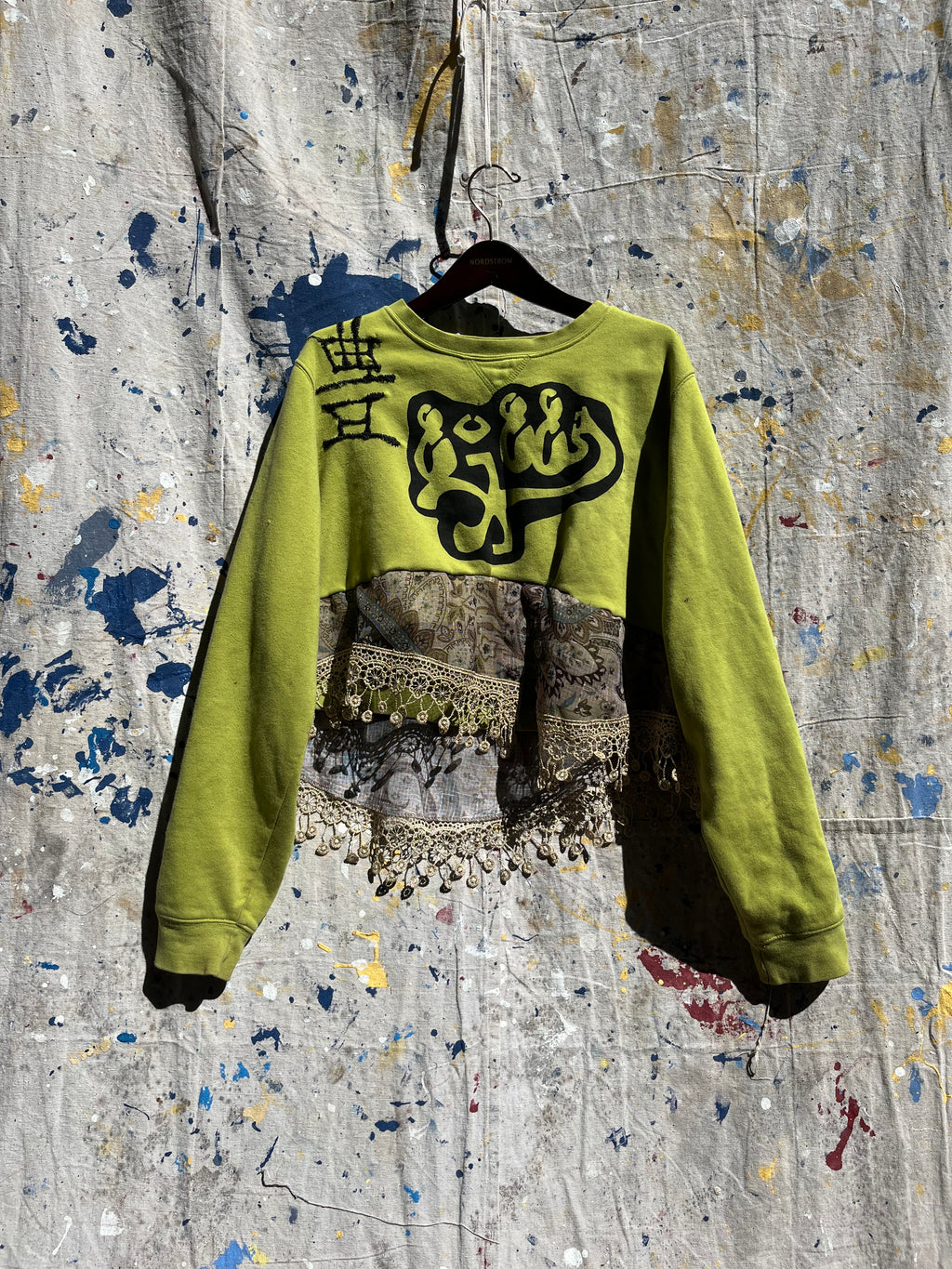 Green ninja crewneck