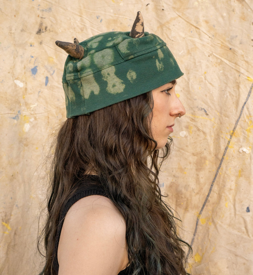 Green forest cap