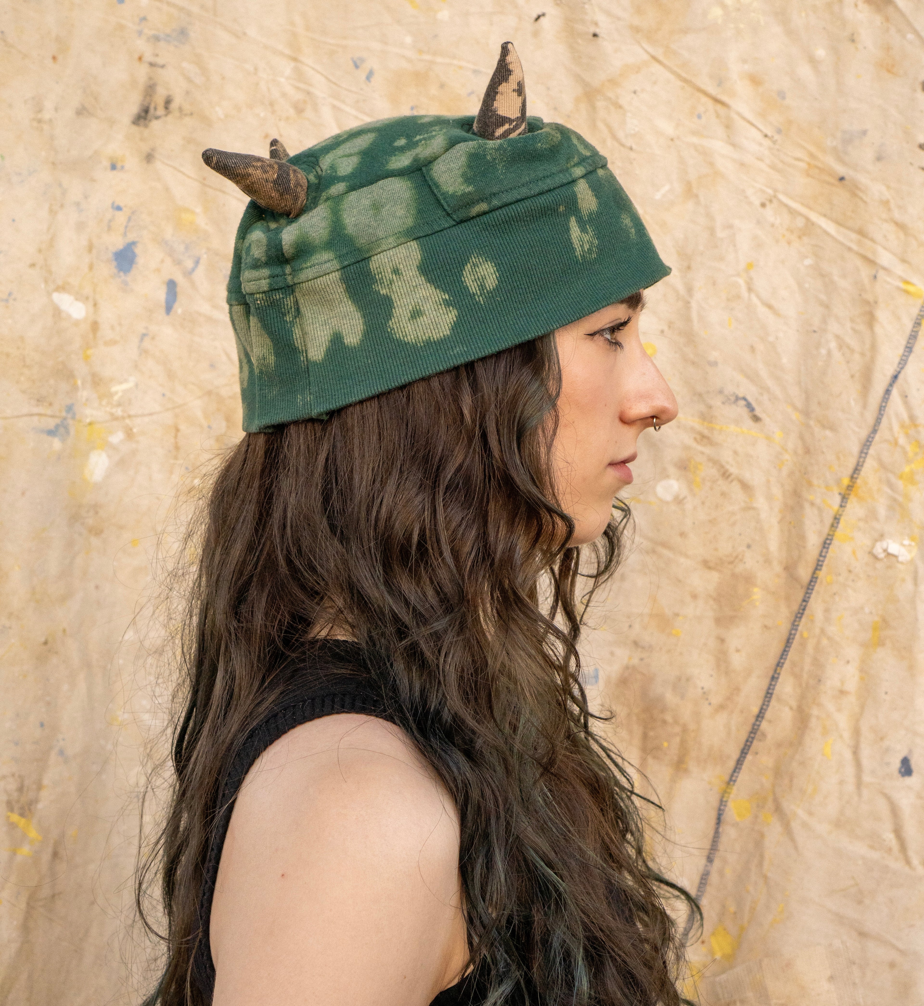 Green forest cap